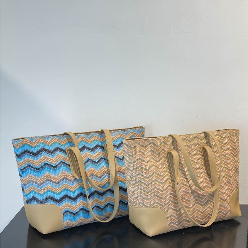 Chevron Straw Tote bag